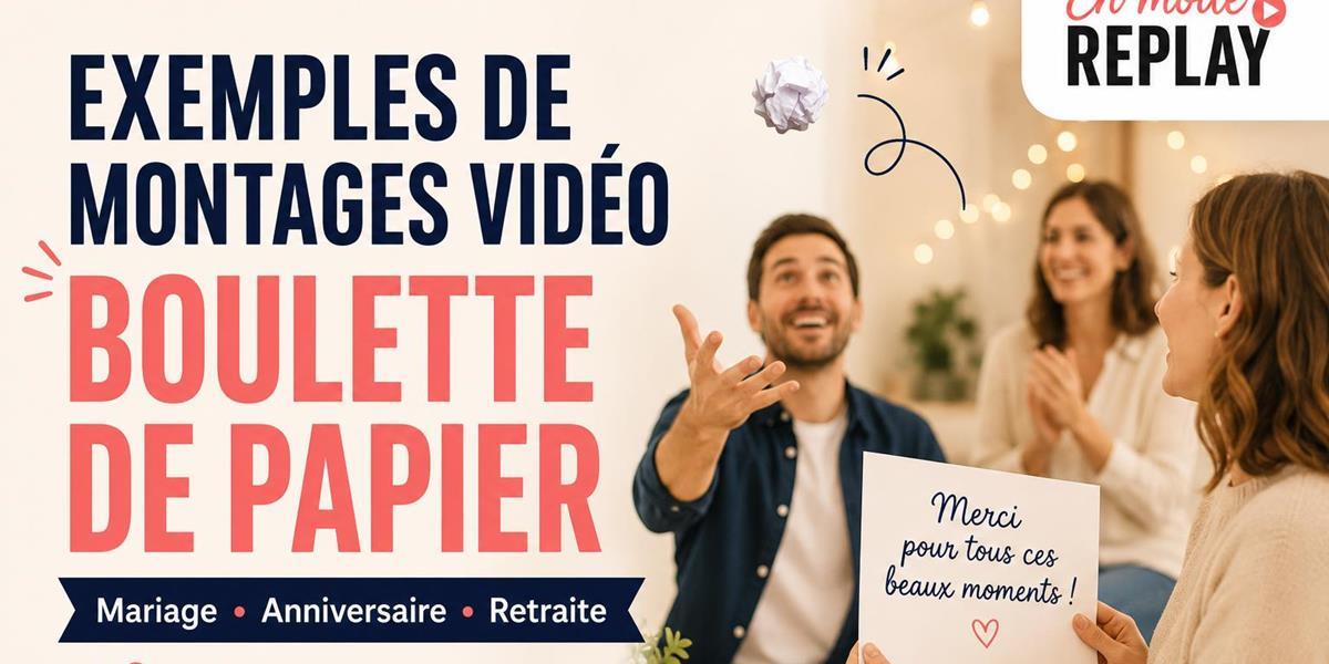 Exemples de montages vidéo Boulette de papier pour toutes les occasions