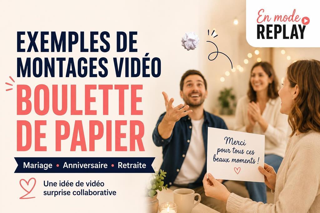 Exemples de montages vidéo Boulette de papier pour toutes les occasions