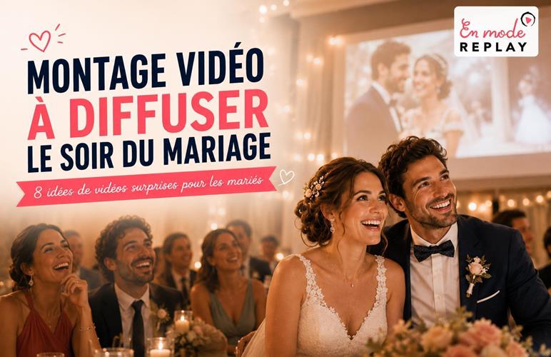 Montage vidéo à diffuser le soir du mariage : 8 idées de vidéos surprises pour les mariés